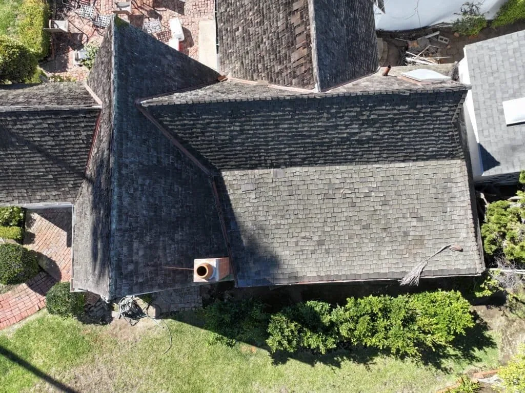 Richardson Roofing, roofing contractor, wood shingle roof, very steep