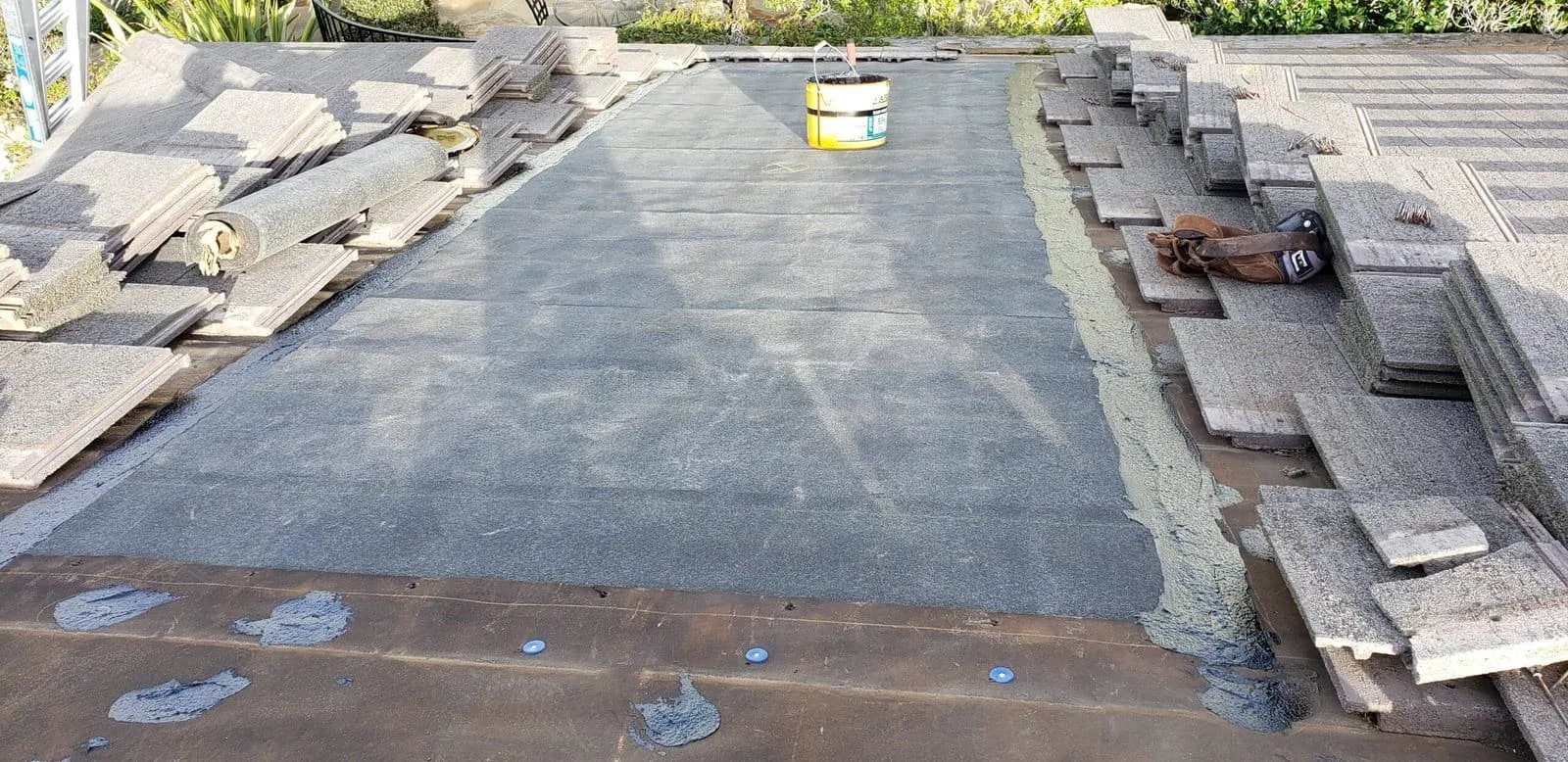 Rancho Santa Fe roof leak repair, step three.