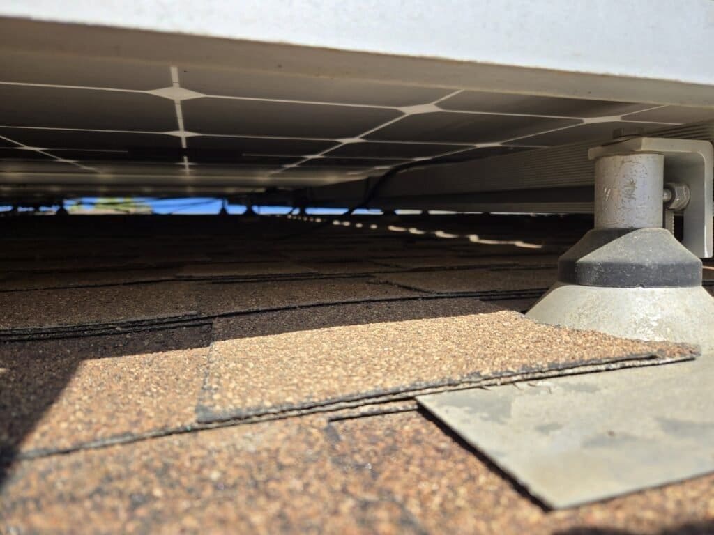 Solar panel roof replacement, preliminary inspection and initial considerations.