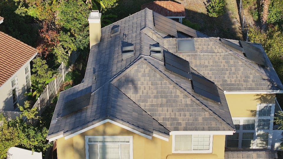Rancho Penesquitos roof. The solar company broke a tile in the front during their installation, and they did not replace the roof tile.