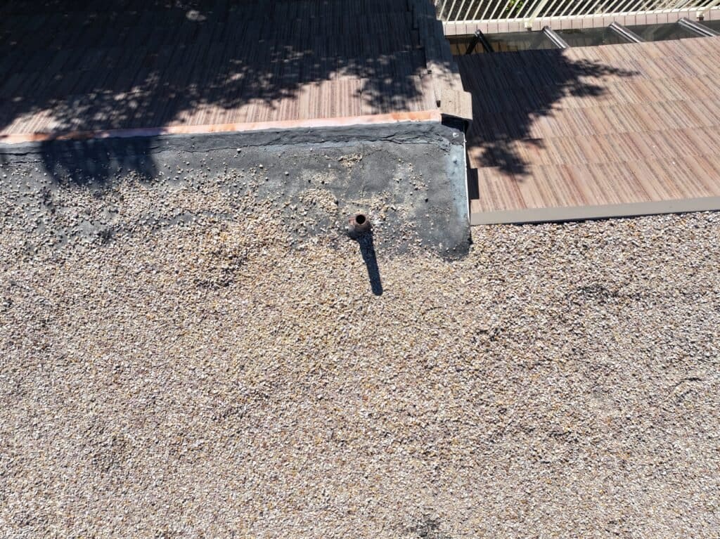 Roof Repair in San Diego (Del Cerro) on Linda Lane Previous roof repair made to this house in San Diego.