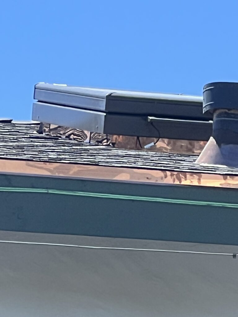 All of the copper flashing was replaced on this roof replacement on Neptune Avenue in Encinitas.