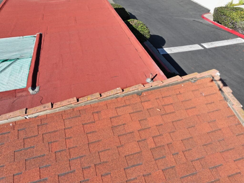 Free Roof Inspection in Escondido Wood nailer installed on asphalt shingle roof in Escondido. Concrete roof tiles are secured to it.
