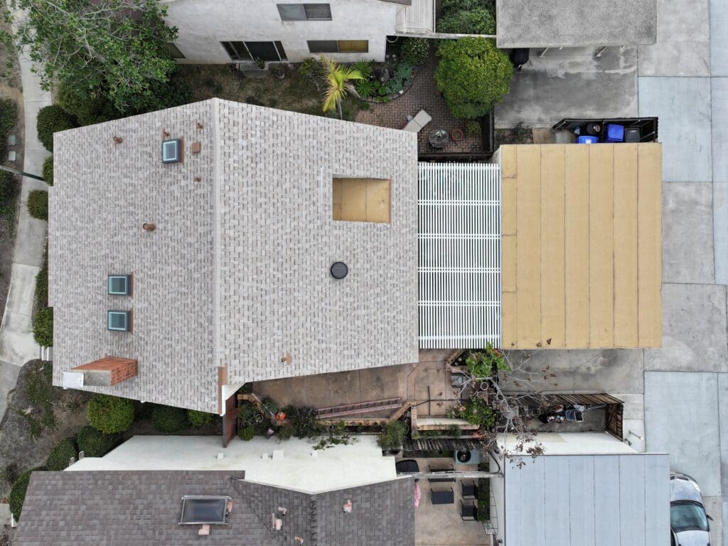 Roof Replacement in Tierrasanta, San Diego Roof Replacement in Tierrasanta, San Diego includes Duration Cool Shingles, Dibiten Torchdown, and Skylight Replacement