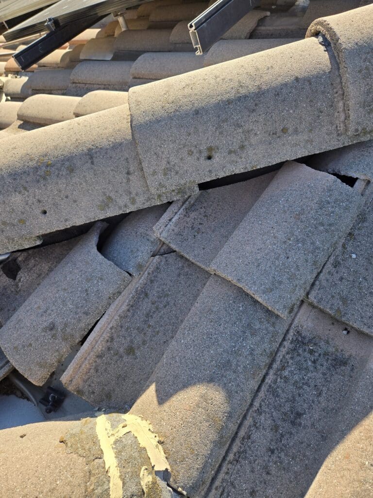 Roof Inspection Escondido — Ridgecrest Place Broken and Loose Tiles