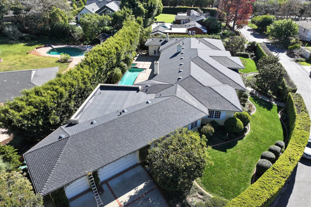 Roofing Contractor La Costa. Roof replacement in progress by La Costa roofing contractor Richardson Roofing.