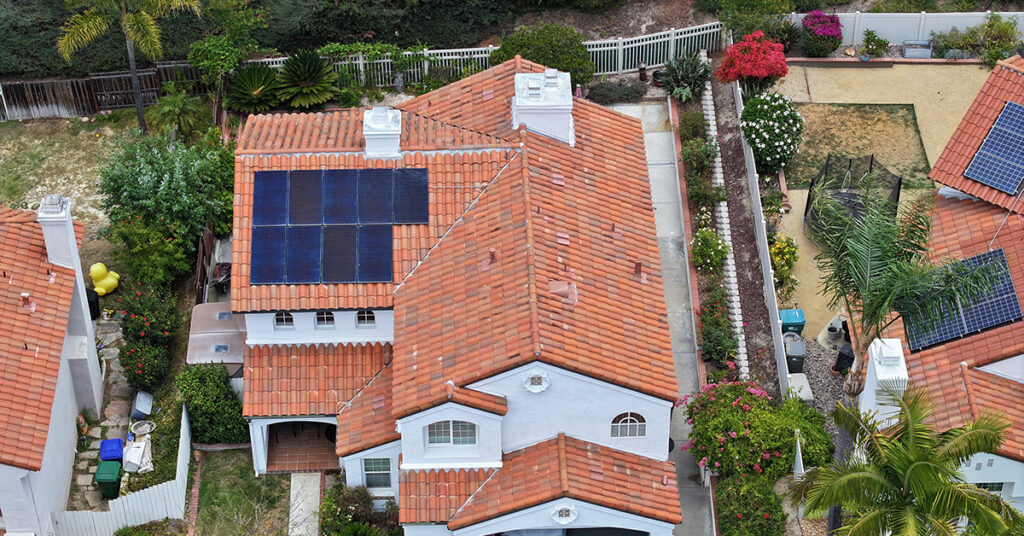 Oceanside Roofing Contractor Completed residential roof replacement by trusted Oceanside roofing contractor Richardson Roofing.