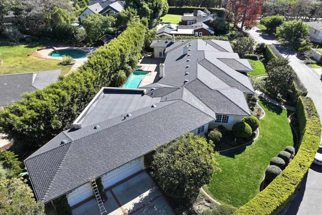 Richardson Roofing Large 9,700 square foot residential roof replacement completed by the Richardson Roofing team in San Diego County.